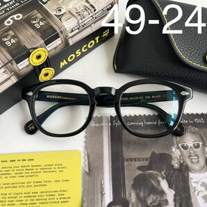 MOSCOT モスコット LEMTOSH レムトッシュ BLACK ブラック 黒 49□24-145 伊達メガネ サングラス　黒縁