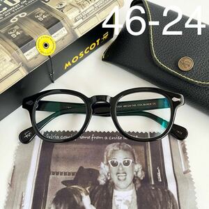 MOSCOT モスコット LEMTOSH レムトッシュ BLACK ブラック 黒 46□24-145 伊達メガネ サングラス 