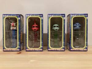 COLLECTABLE PEZ GUNDAM SERIES all 4 kind unused petsu Gundam car a exclusive use The k mass production type The k mass production type zgokRX-78-2 MS-06S MS-06F MSM-07