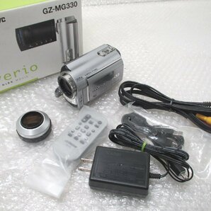■◆ JVC Everrio GZ-MG330 内蔵HDD30GB ビクター ハードディスク デジタルビデオカメラ 録画/再生ＯＫ シルバーの画像1