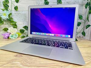 【良品♪】MacBook Air 2015 A1466[Core i5(5250U)1.6Ghz/RAM:4GB/SSD:128GB/13インチ]Catalina インストール済 動作品