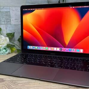 【良品♪】Apple MacBook(2017)Retina A1534[Core i5 7Ｙ54 1.3GHz/RAM:8GB/SSD:512GB/12インチ/スペースグレー]Ventura 動作品の画像1