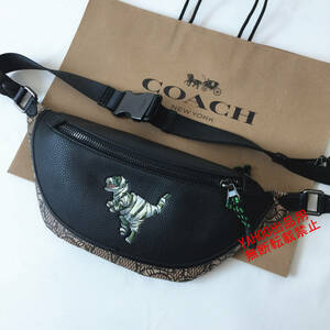 ★COACHバッグ★コーチ C6928 レキシー恐竜 ボディーバッグ ベルトバッグ ウエストバッグ マイケル・B・ジョーダンコラボ アウトレット品 