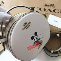 ★COACHバッグ★コーチ CM856 ショルダーバッグ COACH X DISNEY コラボ ミッキーマウス クロスボディー レディースバッグ アウトレット品_画像7