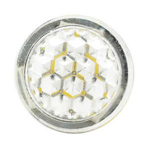 T10 LED イエロー 2個セット ダイヤモンドカットレンズ拡散型 黄色 ポジション ルームランプ レモンイエロー 無極性 12V用 LX015の画像5