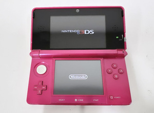 100円～◆NINTENDO ニンテンドー 任天堂 3DS WAP-002 グロスピンク 本体 3DSソフト モンスターハンター