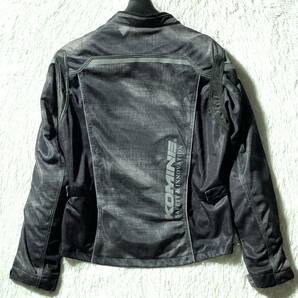 KOMINE★JK-128/07-128★希少サイズ2XL★フルメッシュ プロテクター付 ライディングジャケット SMOKE/BLACK 黒灰 コミネ バイク ライダースの画像2