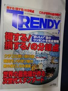 古本　日経トレンディ 2004 7月　旅行術　旅行　限定モノ　身だしなみ