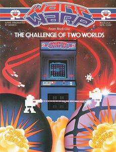  Namco wa-p&wa-pWarp Warp arcade leaflet catalog pamphlet 