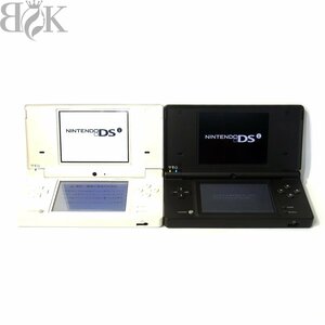 1円～ 任天堂 ニンテンドーDSi 2点まとめ TWL-001 ホワイト ブラック 通電のみ確認 ジャンク扱い 長期保管品 Nintendo ◇