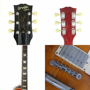 1円～ オービル バイギブソン レスポールモデル Les Paul Model ギター ケース付き 付属品 ジャンク扱い Orvill by Gibson◆の画像6