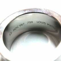 ルイヴィトン パヴェダイヤモンド グランドバーグアンプラント K18WG 総重量：約16.2g 指輪 Louis Vuitton 中古 ＋_画像4