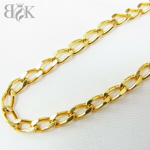 K18 chain necklace structure . department stamp approximately 12.2g total length : approximately 40.5cm width : approximately 2.9mm Gold #