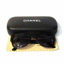 シャネル サングラス 02462 94305 ココマーク 黒 ブラック グレー系レンズ CHANEL 〓_画像8