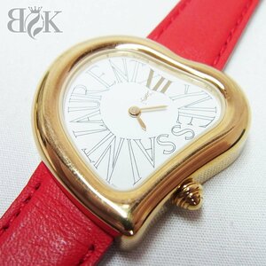  Eve sun rolan Heart type lady's wristwatch 05 F quartz Gold battery replaced beautiful goods YSL YVES SAINT LAUREN+