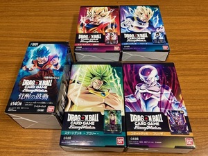 ドラゴンボール　スーパーカードゲーム　フュージョンワールド　覚醒の鼓動1ボックス　スタートデッキ4種　未開封品セット