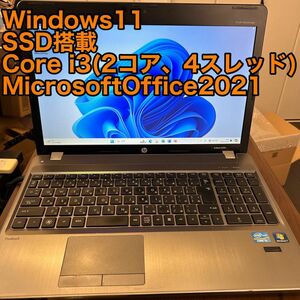 【Windows11、SSD換装、Corei3】HP ProBook 4530s Office2021 ノートパソコン