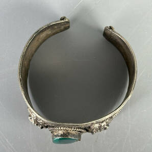 バングル ブレスレット シルバー 腕飾り 銀製 宝石 古物 の画像10