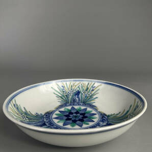 中国美術 清朝 清時代 大清光緒年製 款 粉彩花卉文盤 皿 唐物 古物保証 の画像5