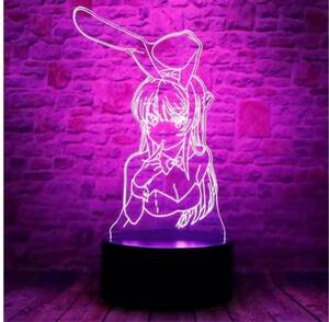  Sakura island flax . acrylic fiber stand LED light Night light 