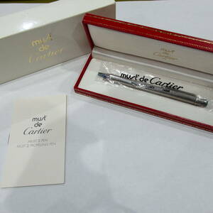 1円スタート激レア Cartier カルティエ シルバー マストドゥ 回転式 ボールペン 箱付き 30364 11-2