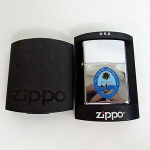 1円スタート激レア 未使用 ZIPPO ジッポー グアム シルバー ブルー オイルライター 箱付き 30299 11-2