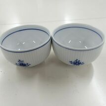 1円スタート激レア ROYAL COPENHAGEN ロイヤルコペンハーゲン ブルーフルーテッド プレインジャパニーズティーカップ 食器 5点セット 30238_画像3