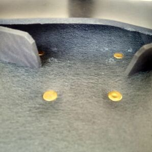 3mm厚姫路産ブラックヌメ革コンパクトバッグGの画像9
