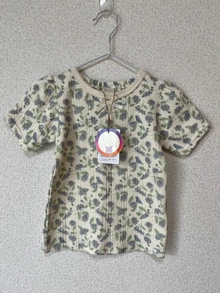 Tシャツ 花柄 半袖Tシャツ 半袖 ママコラボ テータテート 95