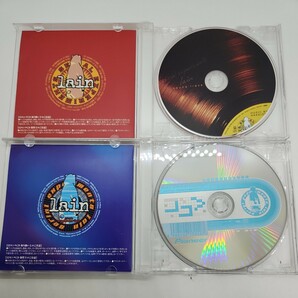 え1) 帯付き CD 2枚セット serial experiments lain snund track cyberia mix 仲井戸麗市 ステッカー付きの画像3