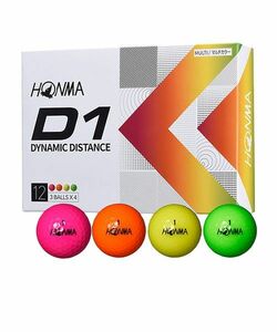 ●HONMA D1ボール （マルチカラー） １ダース