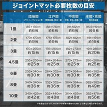 【64枚セット】トレーニングマット ジョイントマット 大判 60cm×60cm 厚さ1.2cm 1畳未満 サイドパーツ付き 防音 防振 キズ防止 耐久_画像9