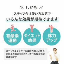 【限定セール】ステップ台 4段 踏み台昇降 ステッパー エクササイズ フィットネス 踏み台 昇降台 ダイエット トレーニング 有酸素運動 黒_画像3