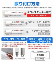 【限定セール】2本セット 1年保証付き 直管 LED蛍光灯 20W形 58cm 高輝度SMD グロー式 工事不要 電気 照明 会社 事務所 オフィス 新品_画像7