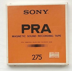 【未開封】SONY ソニー オープンリールテープ PRA-5-275 未使用 レコーディングテープ　PRA MAGNETIC SOUND RECORDINGSONY 当時物