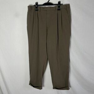 CHAPS 2タックスラックスパンツ　古着　38×30 ブラウン