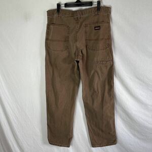 genuine dickies ダックワークパンツ 古着　36×32 ブラウン　WORKWEAR