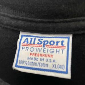 90's All sport アメリカ製 半袖プリントTシャ古着 XLサイズ ブラック ヴィンテージ ティム・マグロウの画像5