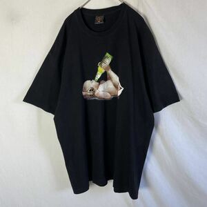 kead old school 半袖プリントTシャツ　古着　XLサイズ　ブラック