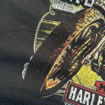アメリカ製　HARLEY-DAVIDSON 半袖プリントTシャツ　古着　Lサイズ　ブラック　_画像7