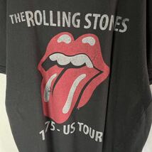 ROLLING STONES 半袖プリントTシャツ　古着　XLサイズ　ブラック　バンドTシャツ　　_画像2