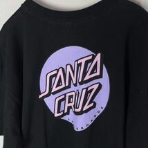 SANTA CRUZ 半袖プリントTシャツ　古着　ブラック　バックプリント_画像2