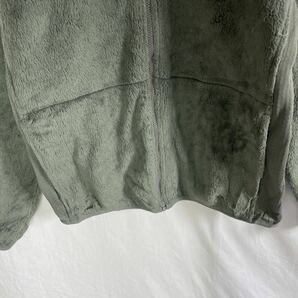 PECKHAM アメリカ製 フリースジャケット ポーラテック 古着 S-Lサイズ モスグリーン の画像3