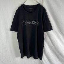 calvin klein 半袖プリントTシャツ　古着　Mサイズ　ブラック_画像1