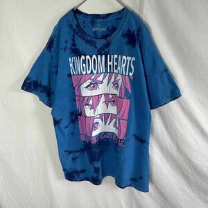 KINGDOM HEARTS 半袖プリントTシャツ　古着　Lサイズ　ディズニー