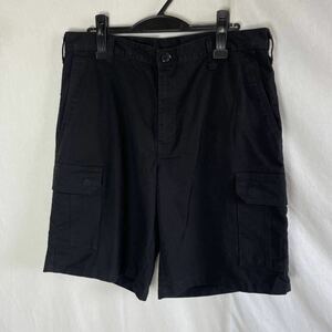 cintas カーゴハーフパンツ 古着　34インチ　ブラック　WORKWEAR