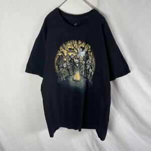 Tee Fury 半袖プリントTシャツ　古着　Lサイズ　ブラック