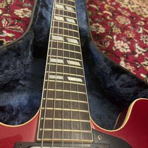 希少銘機 Epiphone Japan Riviera Cherry Red 1978~80年 日本製 マツモク製 ブルーラベル期 セミアコ/ハードケース付の画像4