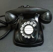 ４号A自動式電話機　1959年式（アンティーク　電話機　ダイヤル　黒電話　４号）_画像2