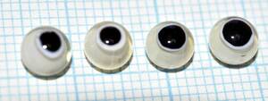 ルアーメイキング　ハンドメイド 　グラスアイ　hand made glass eyes for lure making （11590-489）本格的　ルアービルダー用　日本製